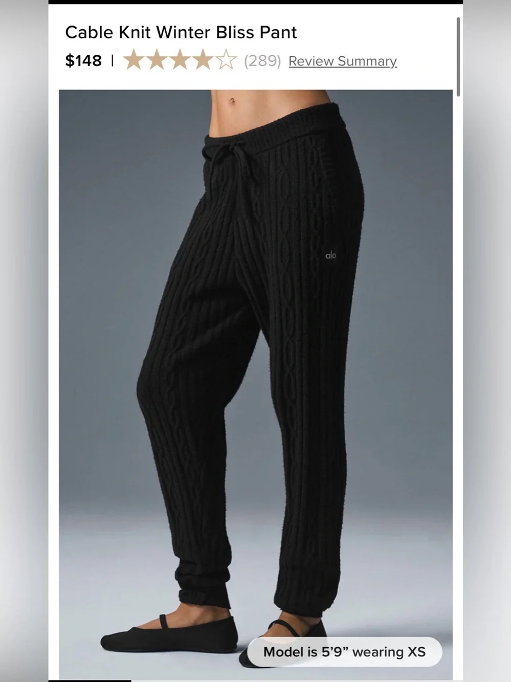 Alo Yoga Cable Knit Winter Bliss Set